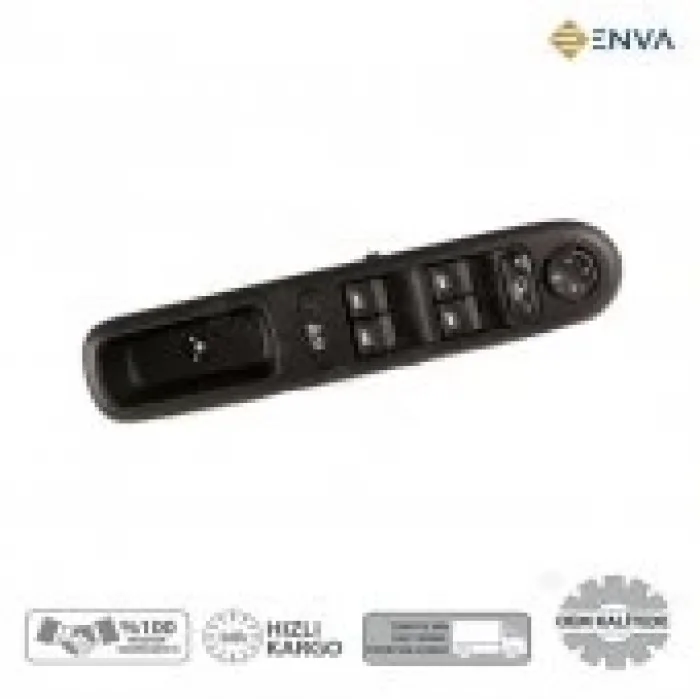 Peugeot 5008 Sol Dörtlü Cam Açma Düğmesi Anaharı 2010-2016