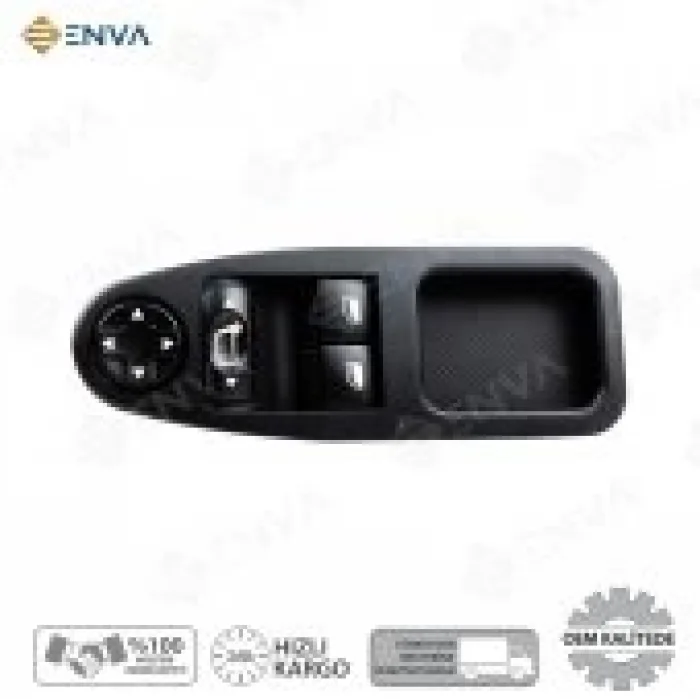 Peugeot Expert 3 Sol İkili Cam Açma Düğmesi 2008-2011 katlanmaz