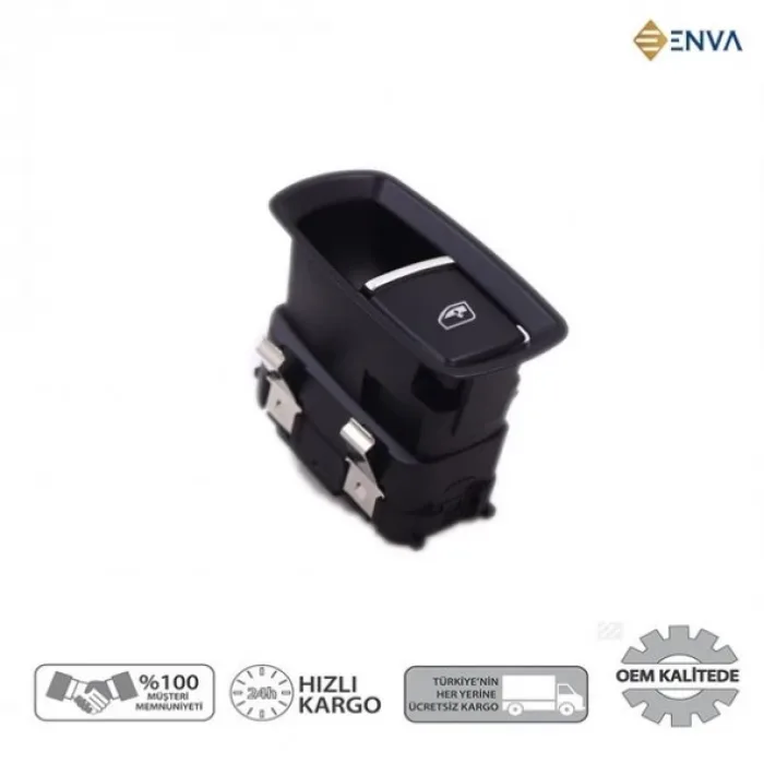 Porsche Macan Sağ Ön - Sol Arka Tekli Cam Açma Düğmesi Anahtarı 2