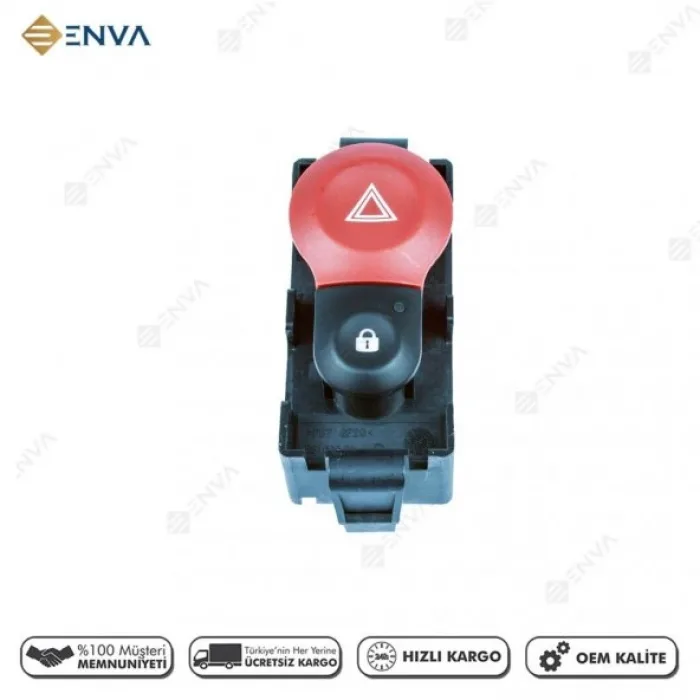 Renault Kangoo Dörtlü Sinyal Flaşör Düğmesi Anahtarı 2009--2016