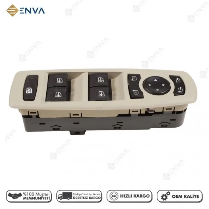 Renault Megane 3 Dörtlü Cam Açma Düğmesi Anahtarı 2010-2014