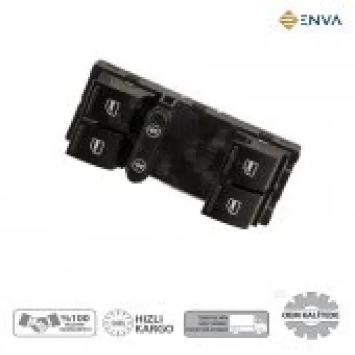 Seat Alhambra Sol Ön Dörtlü Cam Açma Düğmesi Anahtarı 2012-2016