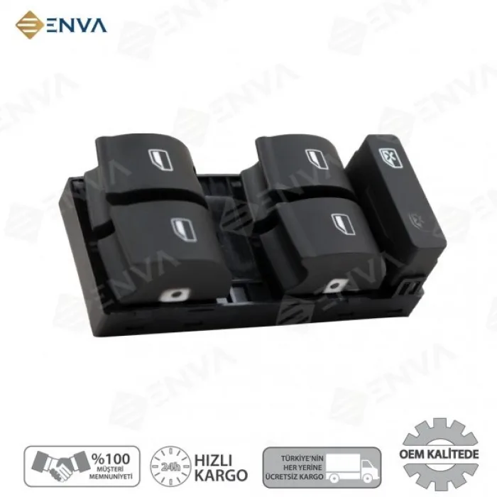 Seat Exeo Sol Ön Kapı Dörtlü Cam Açma Düğmesi Anahtarı 2008-2012