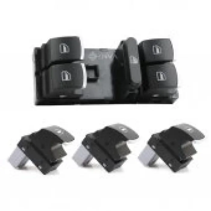 Seat Toledo Cam Açma Düğmesi Anahtarı Takım 2006-2011 Kromlu