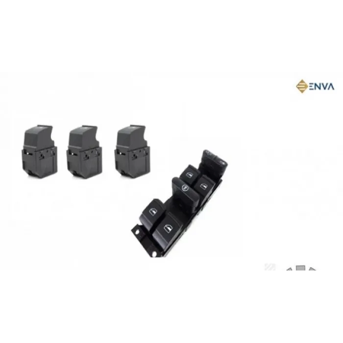 Skoda Fabia Dörtlü Tekli Cam Açma Düğmesi Takımı 1998--2007