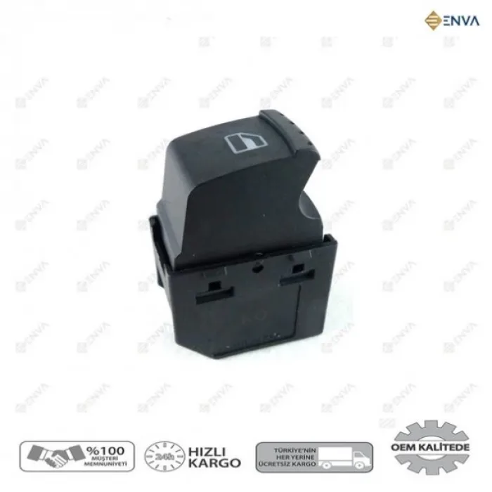 Skoda Octavia Sağ Ön Kapı Tekli Cam Açma Düğmesi 1999-2004