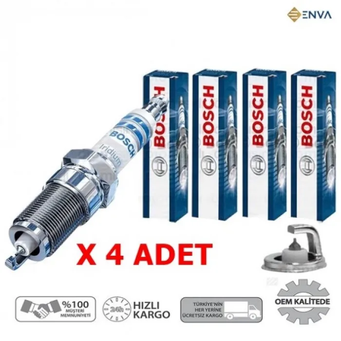 Toyota Avensis 2.0 Motor Benzin - Lpg Bosch  İridyum Buji Takımı 1