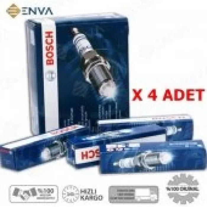 Toyota Avensis Uyumlu 1.6 Benzinli Vvt Motor Bosch Buji Seti 2003-2008