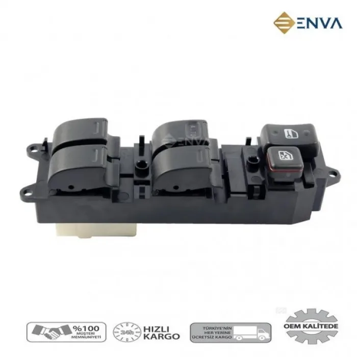 Toyota Carina Sol Ön Dörtlü Cam Açma Düğmesi Anahtarı 1997-1999
