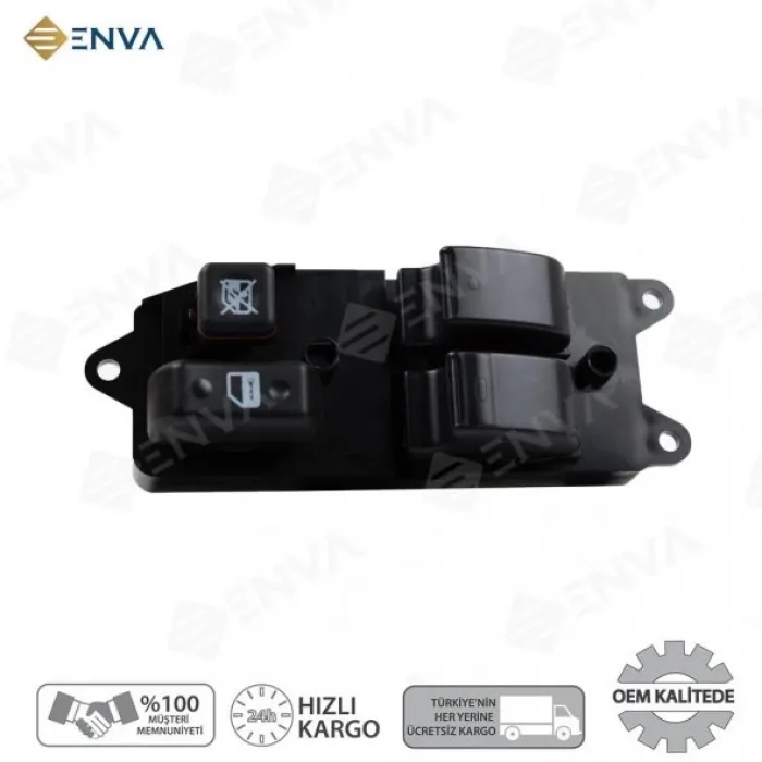 Toyota Uyumlu Avensis Ön İkili Cam Açma Düğmesi Anahtarı 2003-2008