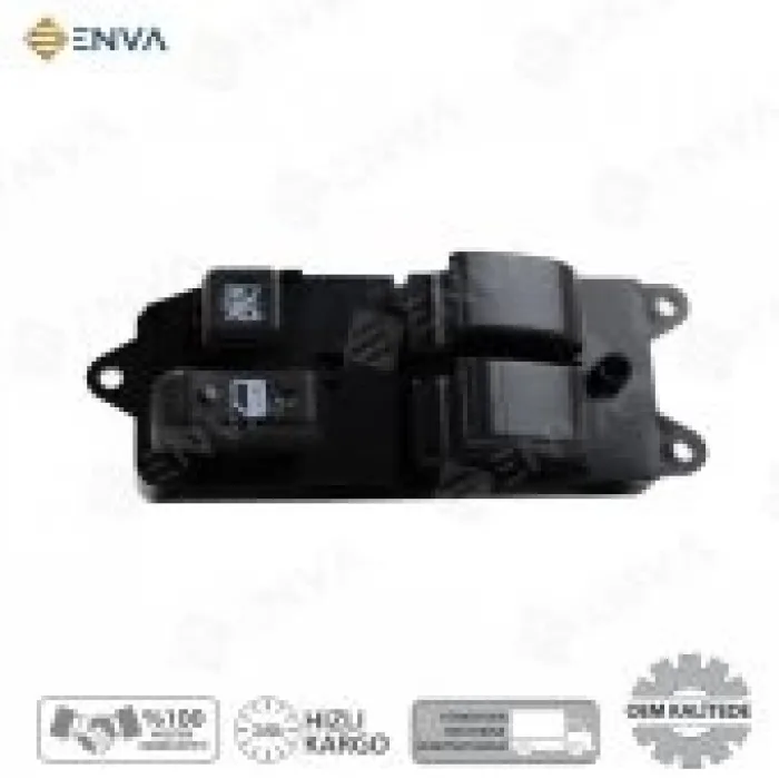 Toyota Uyumlu Avensis Ön İkili Cam Açma Düğmesi Anahtarı 2003-2008