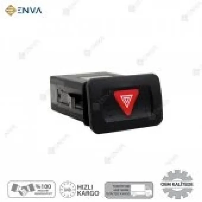 Volkswagen Bora Dörtlü Sinyal Flaşör Düğmesi Anahtari 1998-2005.