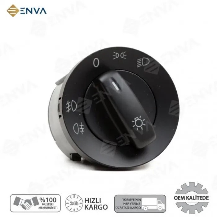 Volkswagen Cc Far Açma Anahtarı Düğmesi 2009-2016 sisli