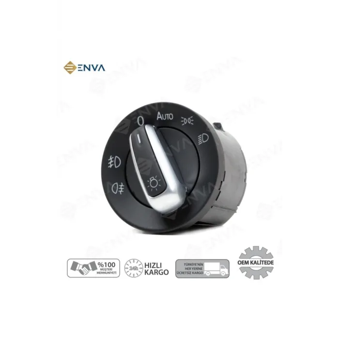 Volkswagen Eos Far Açma Anahtarı 2006-2010 autolu sisli krom