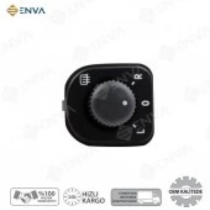 Volkswagen Golf 5 - 6 Katlanmaz Dikiz Ayna Ayar Düğmesi 2005-2013