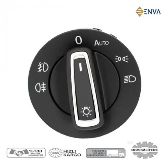 Volkswagen Golf 7 Far Açma Anahtarı Düğmesi 2014-2018 autolu ç