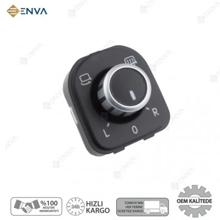 Volkswagen Passat B6 Katlanır Dikiz Ayna Ayarlama Düğmesi 2006-2