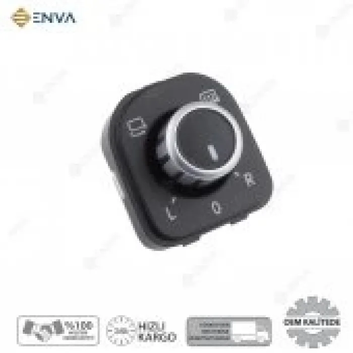 Volkswagen Passat B6 Katlanır Dikiz Ayna Ayarlama Düğmesi 2006-2