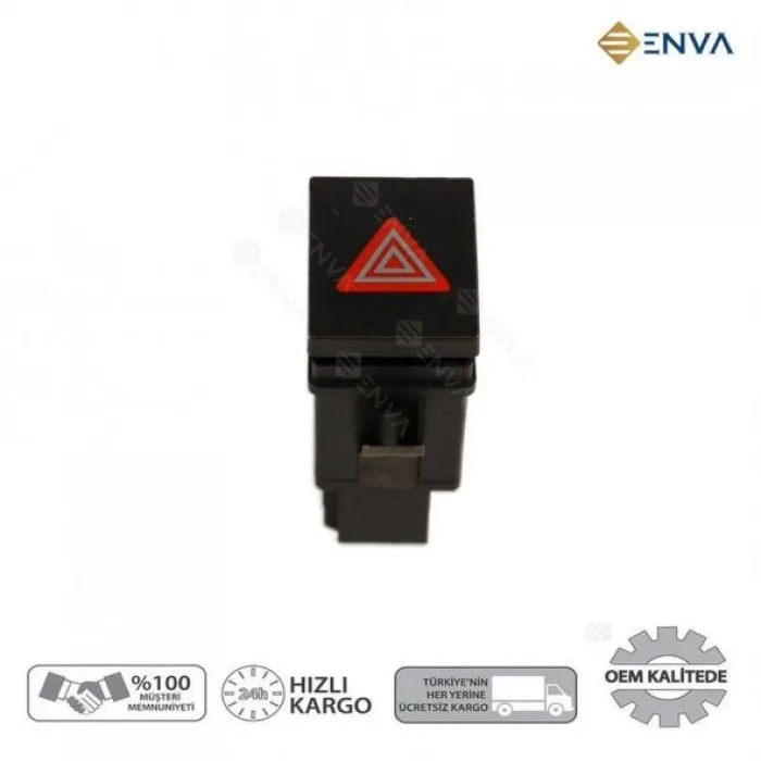 Volkswagen Polo Dörtlü Sinyal Flaşör Düğmesi Anahtarı 2001-2008