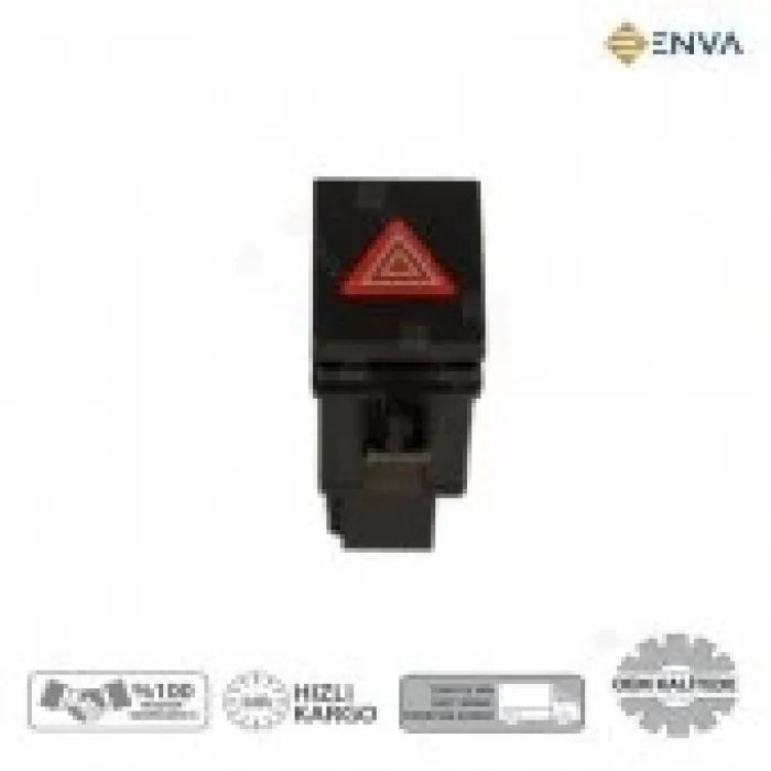 Volkswagen Polo Dörtlü Sinyal Flaşör Düğmesi Anahtarı 2001-2008