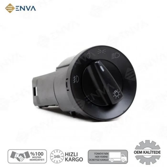 Volkswagen Polo Far Açma Kapatma Düğmesi Anahtarı 2001-2009 arka