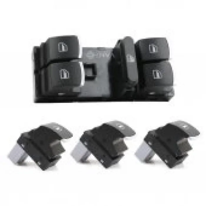 Volkswagen Tiguan Cam Açma Düğmesi Anahtarı Takımı 2008-2015 Krom