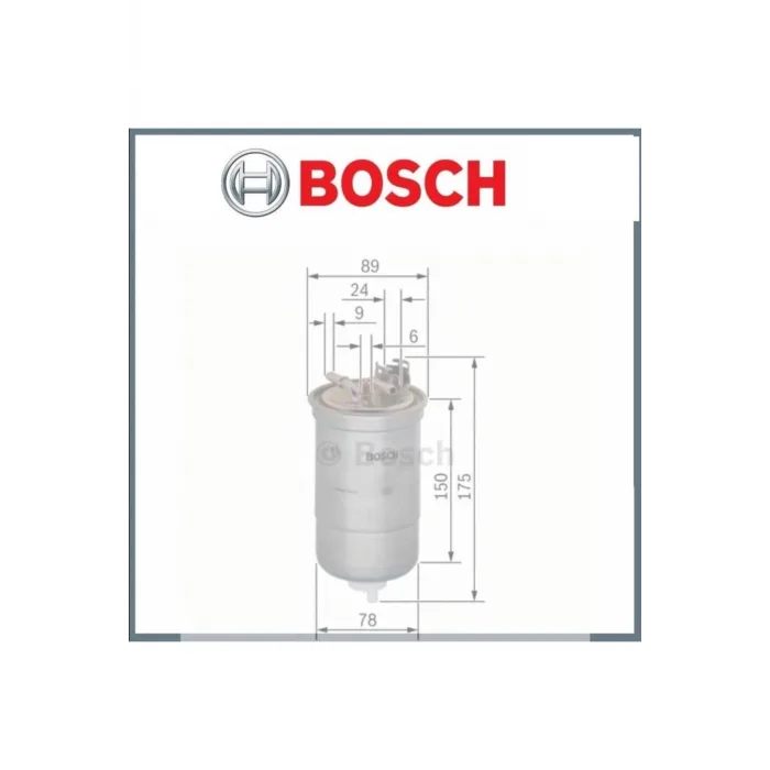 Volkswagen Vento Mazot Filtresi 1.9 Dizel 1991--1998 Bosch