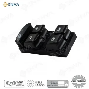 Audi A1 A-1 Sol Ön Dörtlü Cam Açma Düğmesi Anahtarı 2011-2016