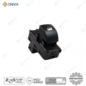 Citroen C4 C-4 Tekli Cam Açma Kapatma Düğmesi Anahtarı 2004-2014