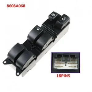 Enva Mitsubishi Lancer Sol Ön Kapi Dörtlü Cam Açma Düğmesi 2008-2010