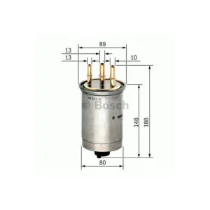 Ford Connect Yakıt Mazot Filtresi 90ps-110ps Bosch 2002--2013