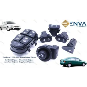 Ford Focus 1 Düğme Takımı Cam Açma Ayna Ayar Bagaj Açma Düğmeleri
