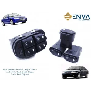 Ford Mondeo 1996 2001 Düğme Takımı Cam Açma Düğmeleri