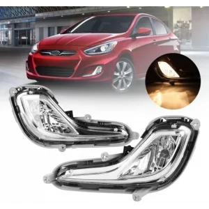 Hyundai Accent Blue Sağ + Sol Ön Sis Fari Lambasi Takim 2011-2018.