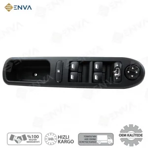 Peugeot 207 Sol Ön Dörtlü Cam Açma Düğmesi Anahtarı 2007-2016