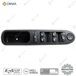 Peugeot 307 Sol Ön Dörtlü Cam Açma Düğmesi Anahtarı 2001-2008