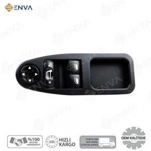 Peugeot Expert 3 Sol İkili Cam Açma Düğmesi 2008-2011 katlanmaz
