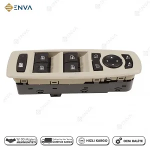 Renault Megane 3 Dörtlü Cam Açma Düğmesi Anahtarı 2010-2014