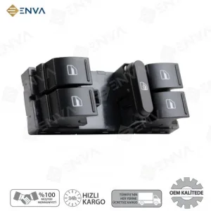 Volkswagen Jetta Sol Ön Dörtlü Cam Açma Düğmesi Anahtarı 2006-201