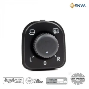 Volkswagen Passat B6 Katlanır Dikiz Ayna Ayar Düğmesi 2006-2011 N11.18354