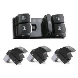 Volkswagen Touareg Cam Açma Düğmesi Anahtarı Takım 2003-2005 Krom