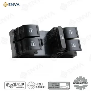 Volkswagen Touareg Sol Dörtlü Cam Açma Düğmesi Anahtarı 2003-2005