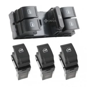 Volkswagen Touran Cam Açma Düğmesi Anahtarı Takımı 2003-2010
