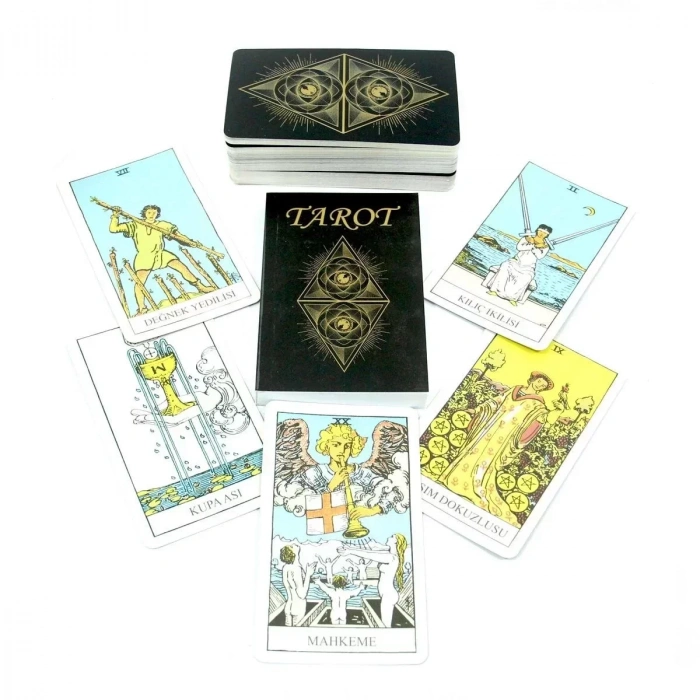 Ahşap Kutulu 78 KarUSDı Tarot Seti