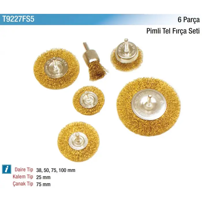 6 Parça Pimli Fırça Seti