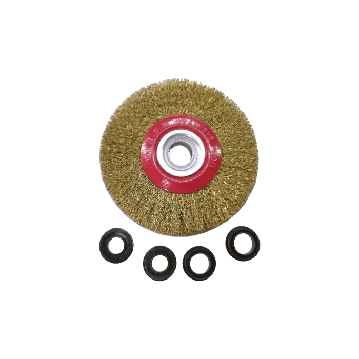 Gri Saçaklı Daire Tel Fırçalar