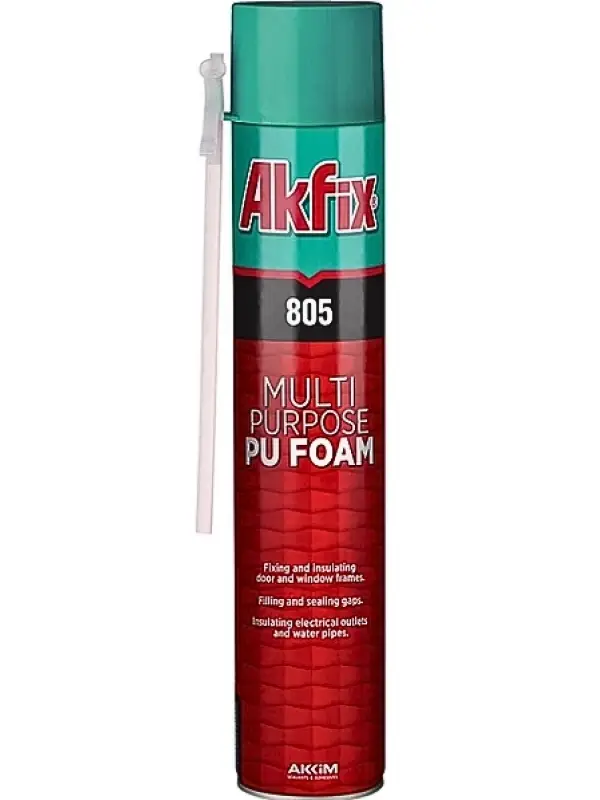 Akfix 805 Genel Amaçlı Poliüretan Köpük 750 ml / 850 gr