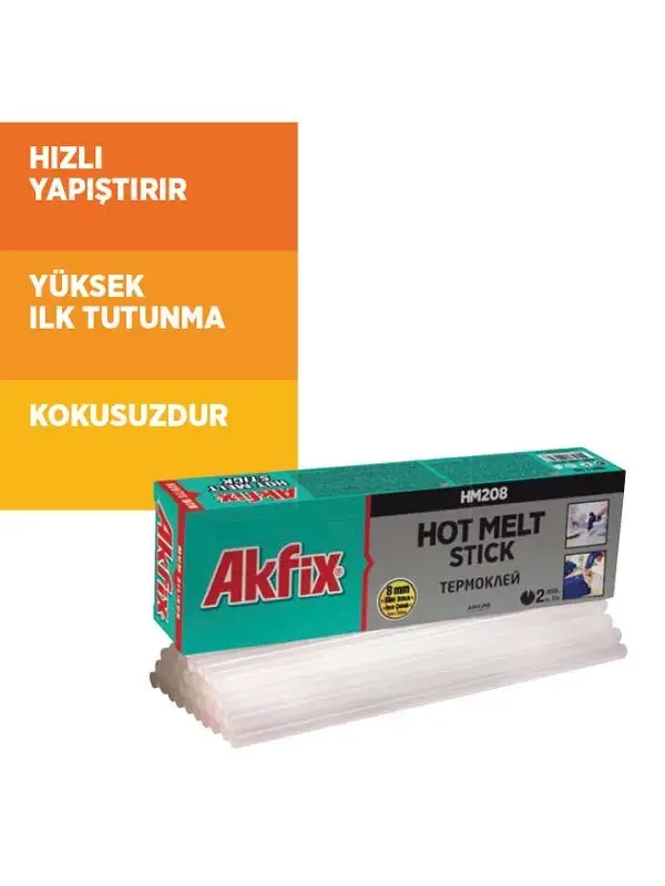 Akfix HM208 Mum İnce Silikon Yapıştırıcı 1 Kg
