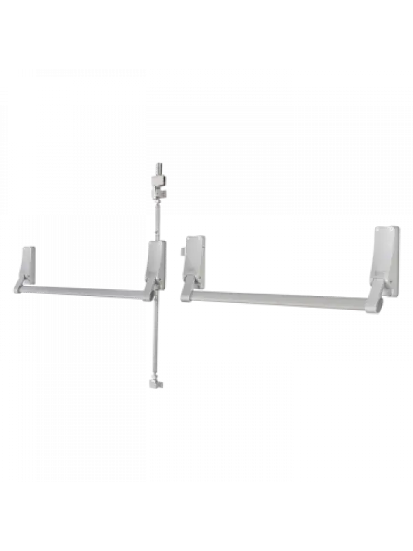 ÇİFT KANAT DİK KİLİTLEMELİ PANİK BAR (BARELSİZ) (GRİ GÖVDE-GRİ BAR)