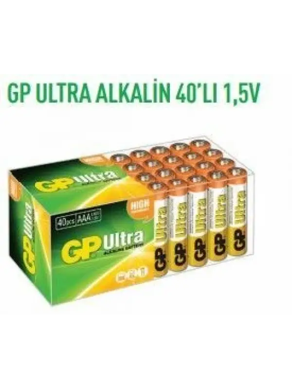 GP15AU-2MTPB40 ULTRA ALKALİN 40LI 1,5 V KALEM PİL
